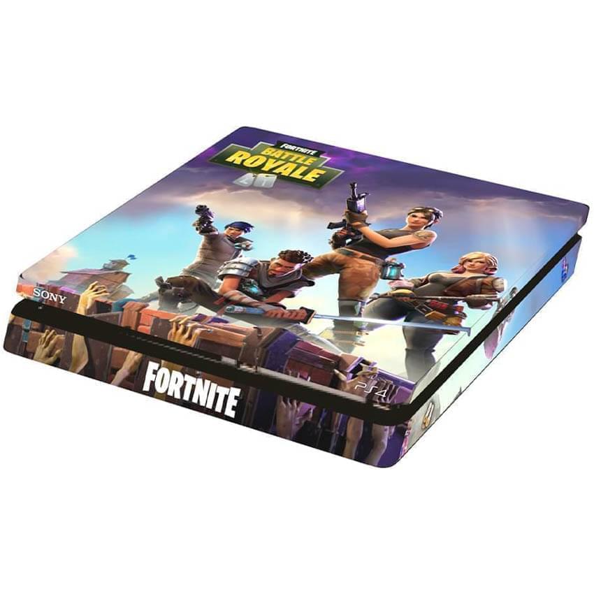 Calcomania Skin Ps4 Slim Consola Fortnite Tapa Cs-436